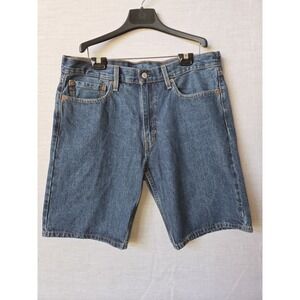 Vintage Levis 405 Denim Jean Shorts Size 36 Bermuda Vintage 1996 Dark Blue